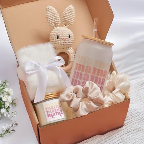 New Mom Gift Basket. Pregnancy Gift, Baby Shower Gifts, Postpartum Gift, Congratulations on Pregnancy Gift, New Baby Gift, Mothers Day Gift for New Mom- - Gift Box Set for Mom and Baby, Undefined