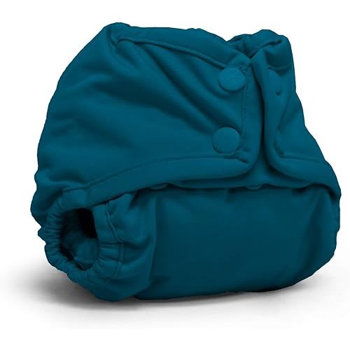 Kanga Care Rumparooz Double Leg Gusset Reusable Cloth Diaper Cover Newborn Snap | Caribbean 4-15 lbs