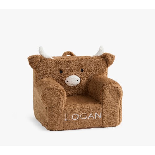 Anywhere Chair®, Sherpa Critter Highland Cow Slipcover Only