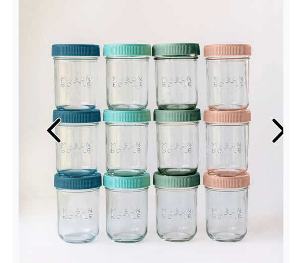 Breastmilk Storage Jar Set – Mason Bottle
