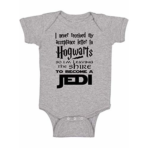 BeeGeeTees I Never Received My Acceptance Letter Funny Baby Wizard Romper Infant Bodysuit