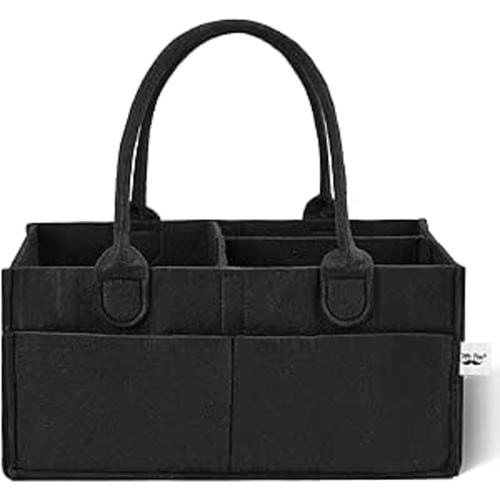 Mr. Pen Baby Diaper Caddy - Black Car Diaper Organizer, Portable Baby Caddy for Nursery & Changing Table