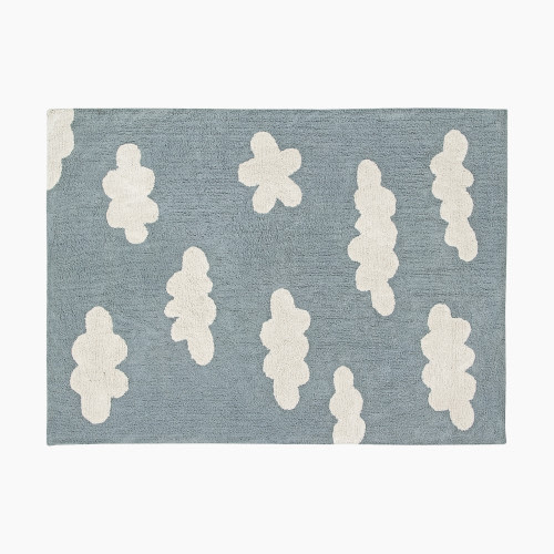 Lorena Canals Cloud Washable Rug - Vintage Blue, 5'3" X 4'