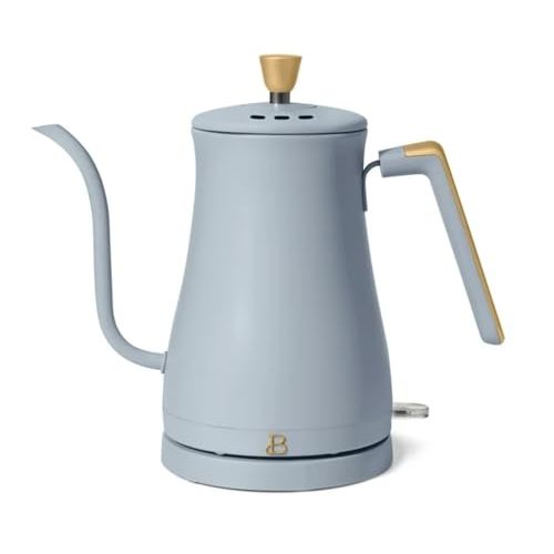Beautiful 1-Liter Electric Gooseneck Kettle 1200 W, By Drew Barrymore (Cornflower Blue)
