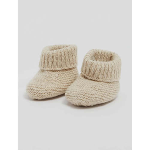 Nataly’s Beige Merino Wool Booties