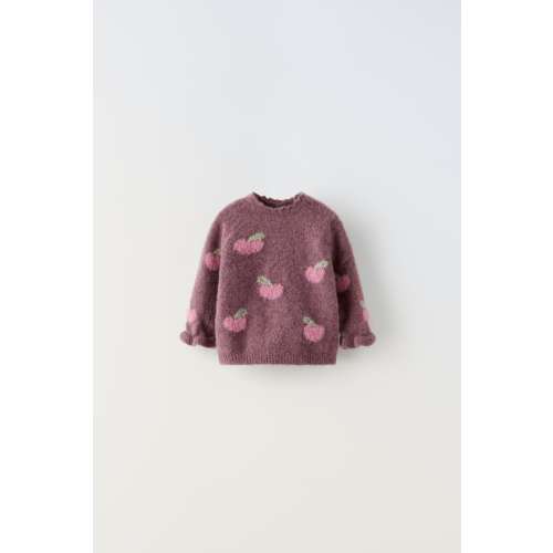 CHERRY KNIT SWEATER