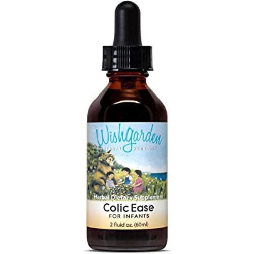 WishGarden Herbs Colic Ease for Infants - Natural Herbal Colic Relief for Newborns, Infant Gas Relief Drops Soothes Baby Gas Bubbles Quickly, More Effective Than Gripe Water for Infants, 2oz Drops