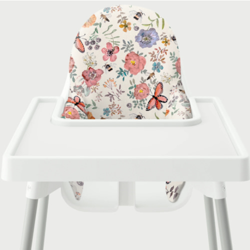 Highchair Cushion Cover - Meadow Watercolor – Yeah Baby Goods
