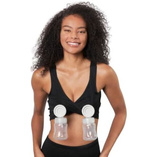 Larken Hands Free Pumping Bra for Breastfeeding | Breast Pump - Maternity Bras for Pregnancy, Pumping & Nursing Bra in One