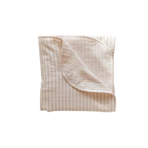 Muslin Blanket / Beige Stripes