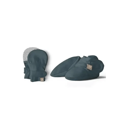goumikids Stay-On Mitts and Boots Bundle Midnight, 0-3 Months