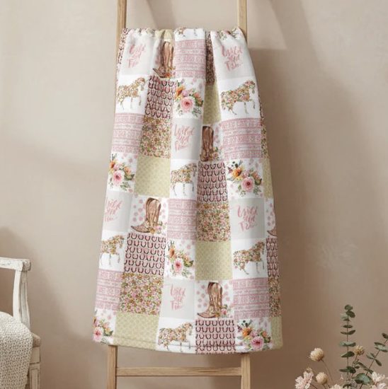 Boho Horse Western Girl Crib Bedding | USA Made – DBC Baby Bedding Co
