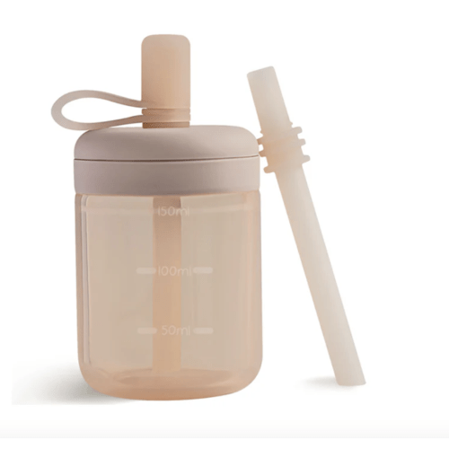 Silicone Training Cup with Straw