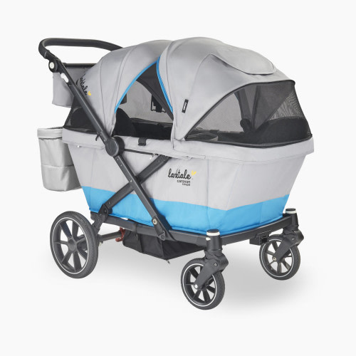Larktale Caravan Coupe V2 Stroller Wagon - Gray/Blue