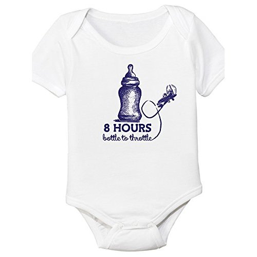 8 Hours Bottle to Throttle, Aviation Themed Baby Onesie