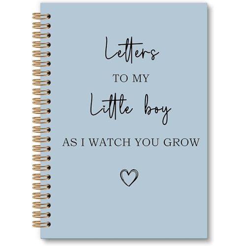 Letters to My Little Boy Notebook Journal, Mom Son Journal, Pregnancy Mothers Day Notebooks Gifts for New Mom Women, Baby Boy Shower Gift, Baby Journals for First Time Moms, 6x8.2In