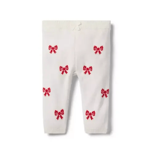 Newborn Cream And Sugar Bow Baby Bow Sweater Pant by Janie and Jack