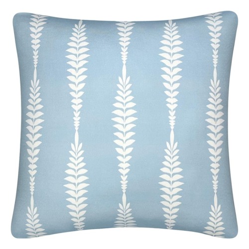 Providence Blue Fern Print Throw Pillow