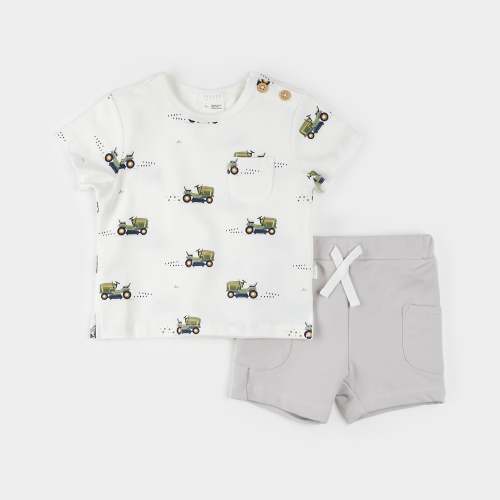 Lawnmower Print Short Set