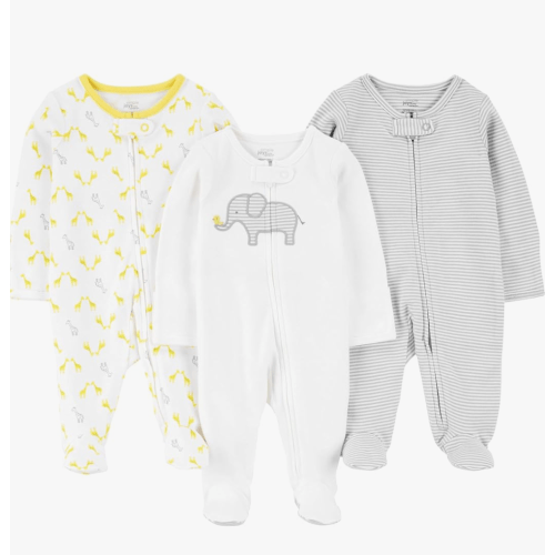 Simple Joys by Carter's Baby 3-Pack Neutral Sleep and Play, 6-9 months