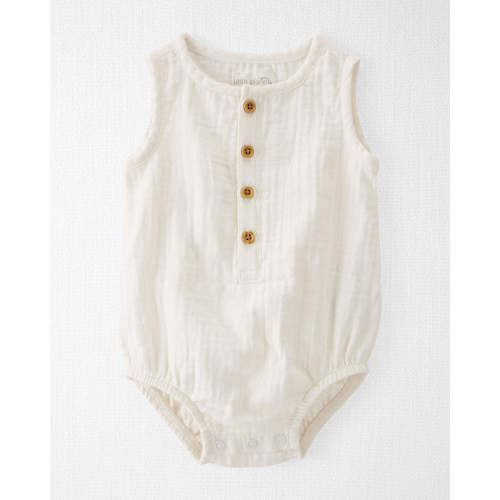 Baby Organic Cotton Gauze Bubble in Cream - Style,Sweet Cream
