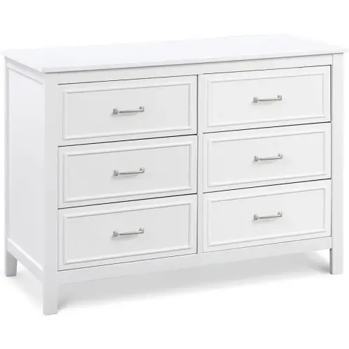 DaVinci Charlie 6-Drawer Double Dresser in White