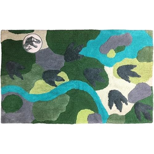 Franco Jurassic World 2 Kids Room Non Slip Area Rug, 30" in x 48" in, (Official Licensed Product)