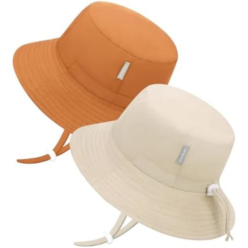 Baby Sun Hat Wide Brim Sun Protective Toddler Kids Beach Bucket Hat Summer for Boys 0-5T