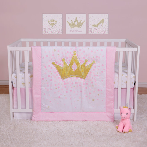 Tiara Princess 4 Piece Crib Bedding Set by Sammy & Lou
