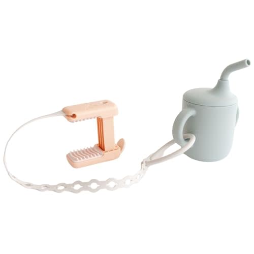 Monarch Kid Co - Clip & Strap for Toddlers & Baby, Strong Hold, Premium Quality, Food Grade Silicone for Toys, Utensils, Sippy Cups, Securely Attaches to High Chairs, Strollers, Car Seats, Tables