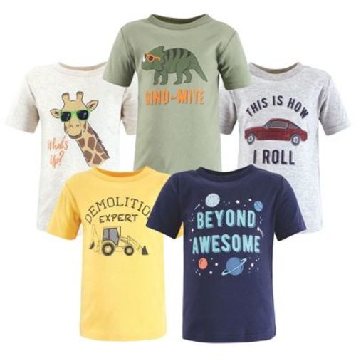 Hudson Baby Infant and Toddler Boy Short Sleeve T-Shirts, Beyond Awesome, 12-18 Months : Target