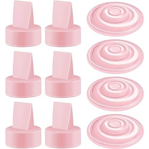 Maymom Pump Parts Compatible with Spectra S1 Spectra S2 Spectra Incl Duckbill Valve Replace Spectra Duckbill Valve Spectra S2 Replacement Parts Not Original Spectra Pump Parts (10 Piece Pink)