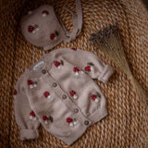 Mushroom cardigan - Oats