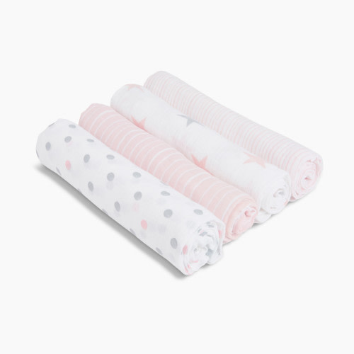 Aden + Anais Essentials Cotton Muslin Swaddles (4 Pack) - Doll