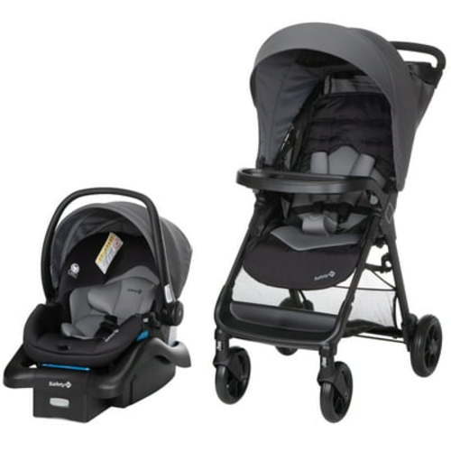 Safety 1st Smooth Ride Travel System with Rear-Facing Newborn Car Seat and Stroller, Monument