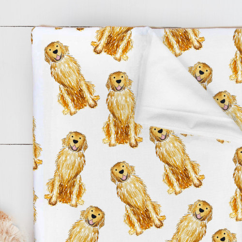 Golden Retriever Swaddle Blanket