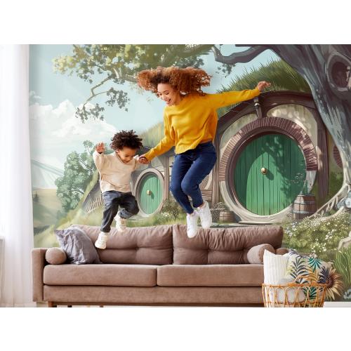 Lord of the Rings Wall Mural Wallpaper Peel and Stick Kids Room, Hobbit Fairytale Wallpaper, Fantasy Wall paper Nursery Lotr Bag End Art 776