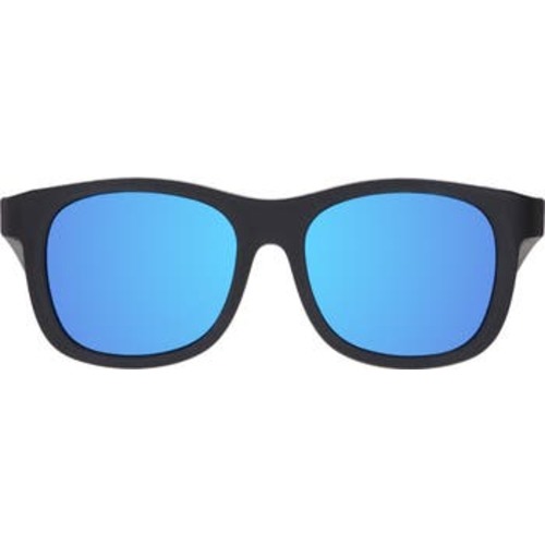 Kids' Jet Black Polarized Navigator Sunglasses