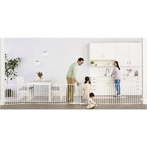 Regalo 194-Inch Super Wide Adjustable Baby Gate and Play Yard, 2-In-1, Bonus Kit, 4 Count (Pack of 1)