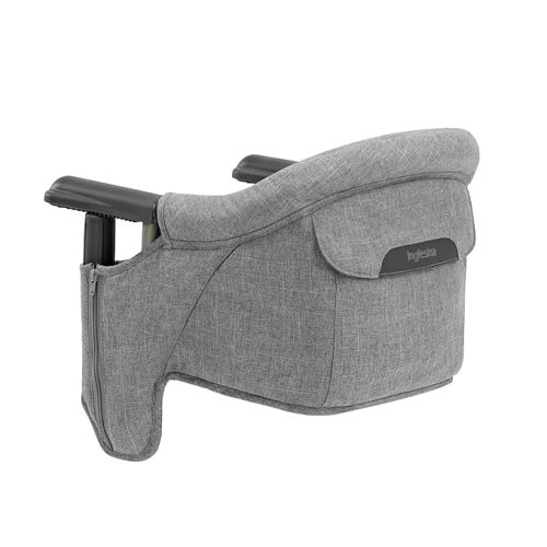 Inglesina Fast Table Chair - Award-Winning Baby High Chair for Eating & Dining -Compact, Portable & Foldable -Leaves No Scratches -for Babies 6-36 Months & 1-3 Year Old Toddler -(Stone Gray Mélange)