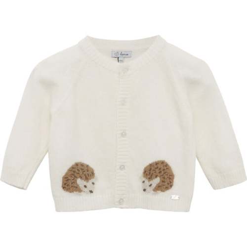 Prickles Cardigan, Off White - Trotters London | Maisonette