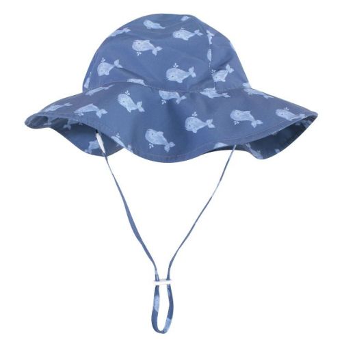 Hudson Baby Infant and Toddler Boy Sun Protection Hat, Dark Blue Whale, 6-18 Months : Target