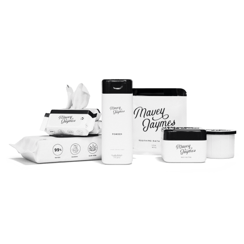 Mavey Jaymes - natural wipes, powder, cream set