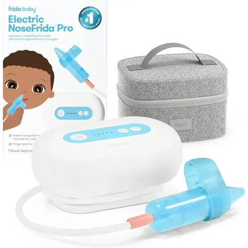 Frida Baby Electric NoseFrida Pro Nasal Aspirator for Baby, Hospital Grade Suction, Nose Sucker for Baby & Toddler, Nasal Aspirator for Congestion Relief, 5 Suction Levels, 2 Tips, Cordless with Case