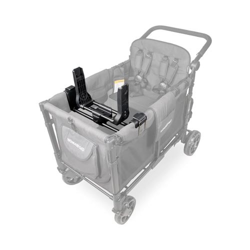 WONDERFOLD Stroller Wagon Car Seat Adapter - Secure Attachment for Infant Car Seat Makes Room for Baby and 2 Kids in Opposite Seats (Fits Only W4 Series)