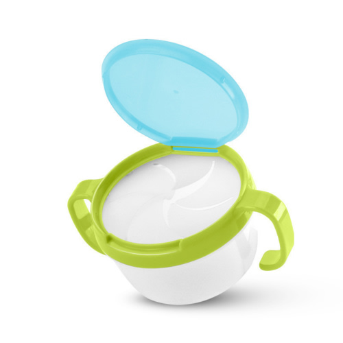 SUTENG Baby Feeding Stuff Baby Snacks Bowl Children Kids Food Storage Dishes Anti Spill 360 Rotate Baby Solid Feeding Plate Tableware