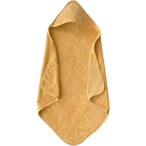 mushie Baby Hooded Towel | Organic Cotton (Fall Yellow)