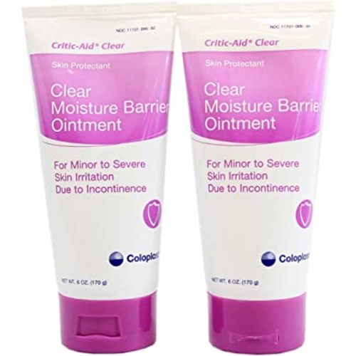 Coloplast Critic-Aid Clear Moisture Barrier Ointment - 6 Ounce Tube - Pack of 2