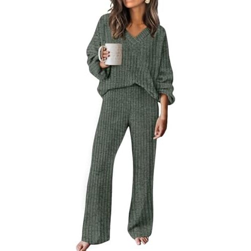 RUMIA Fall Outfits for Women 2025 Vacation Matching Sweater Lounge Sets (S-2XL)