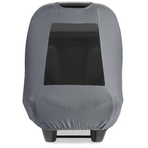 Skip Hop All Seasons Baby Car Seat Cover 4 in 1 Universal Fit with UPF40+ Sunshade and Water Resistant Fabric Grey